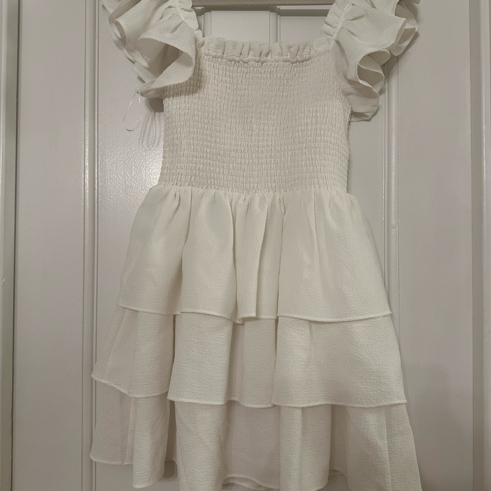 Express Off Shoulder Riffled Dress - Picture 3 of 3